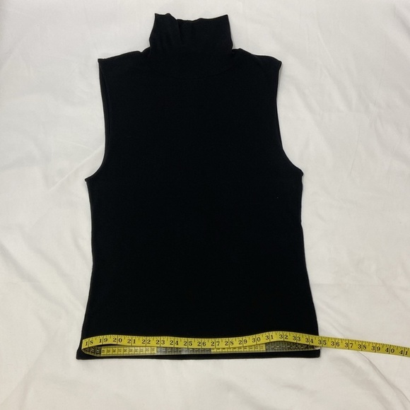 Vince, Women’s Black,Turtleneck, Armhole T-Shirt.Size-Large - Picture 6 of 10